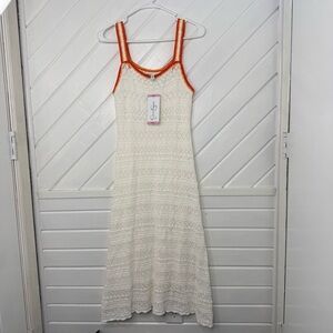 NWT Jessica Simpson crochet white dress small